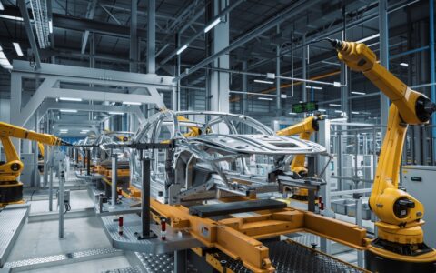 Macchine utensili in un'industria