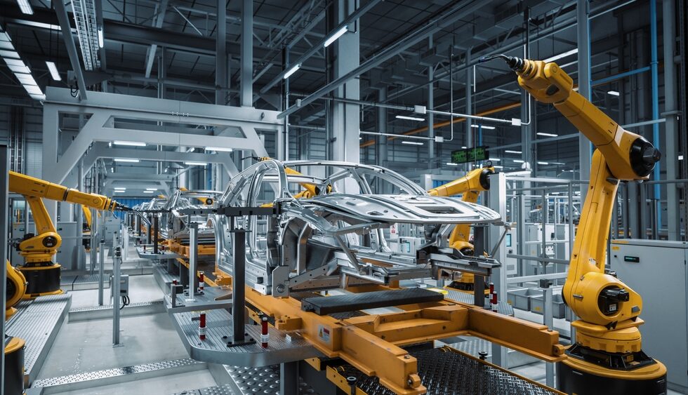 Macchine utensili in un'industria