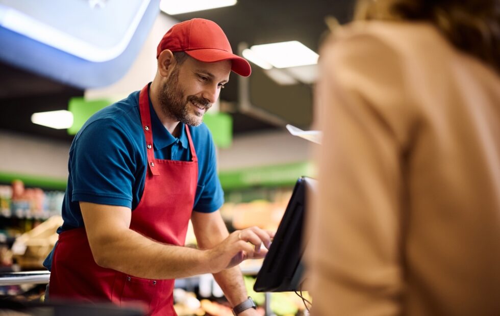 Immagine rappresentativa della tecnologia di verifica dell'età nei self-checkout