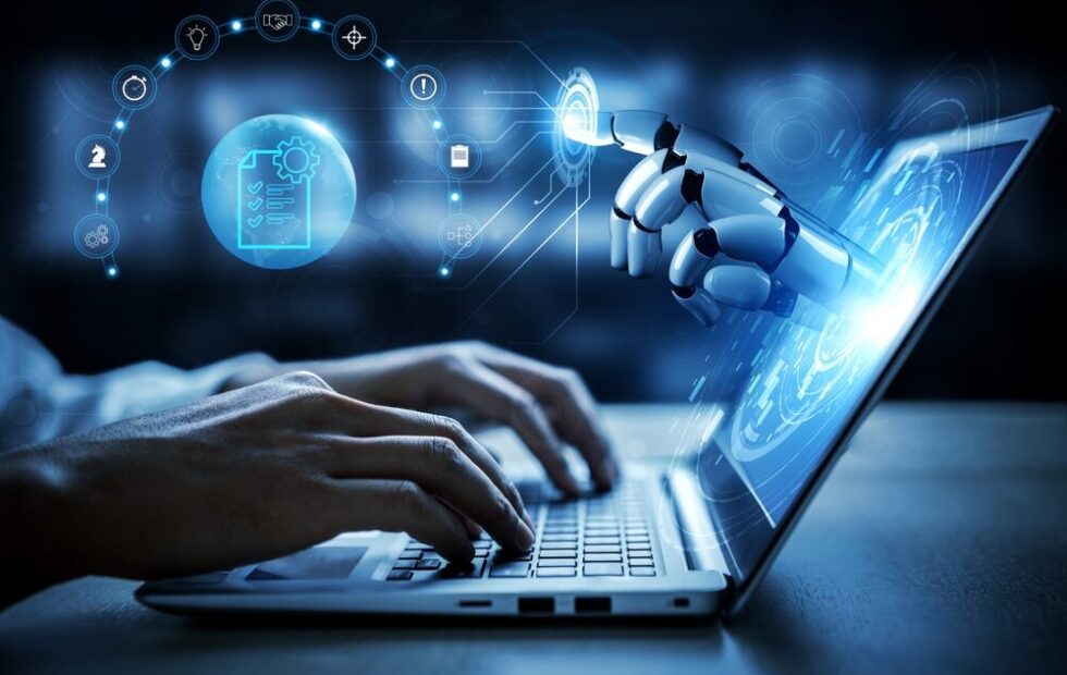 Illustrazione sull'uso dell'intelligenza artificiale nel software